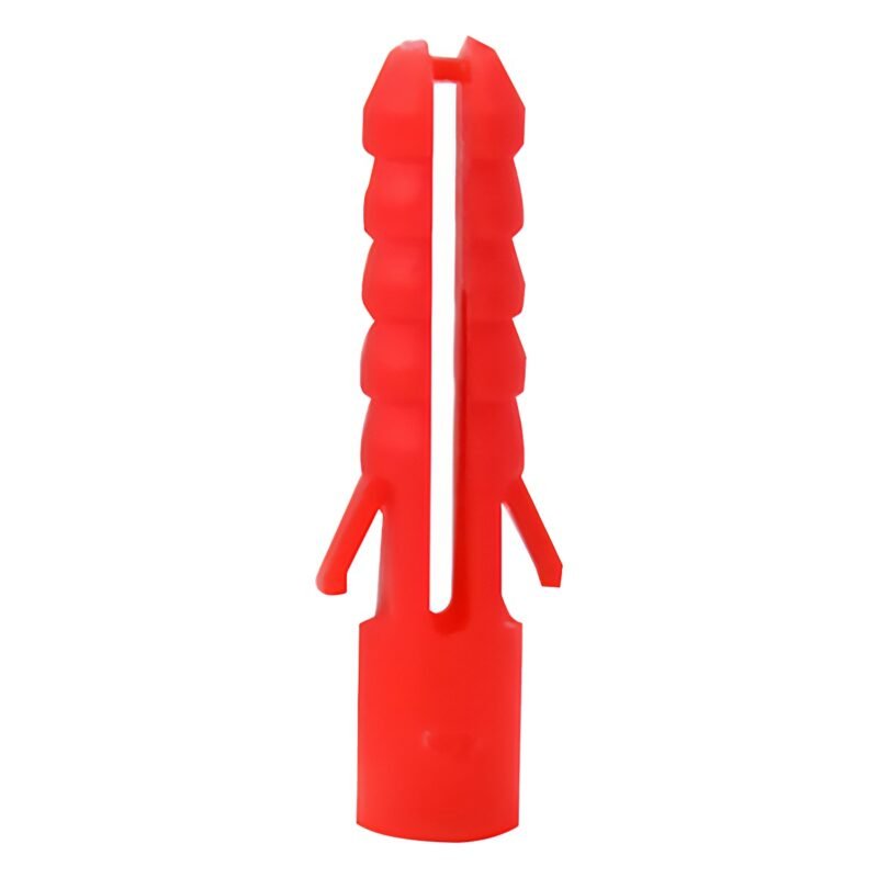 100PC 6MM RED PLASTIC  WALL PLUGS - Image 3
