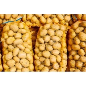 BAGS OF POTATOES AND ONIONS 40X70CM YELLOW