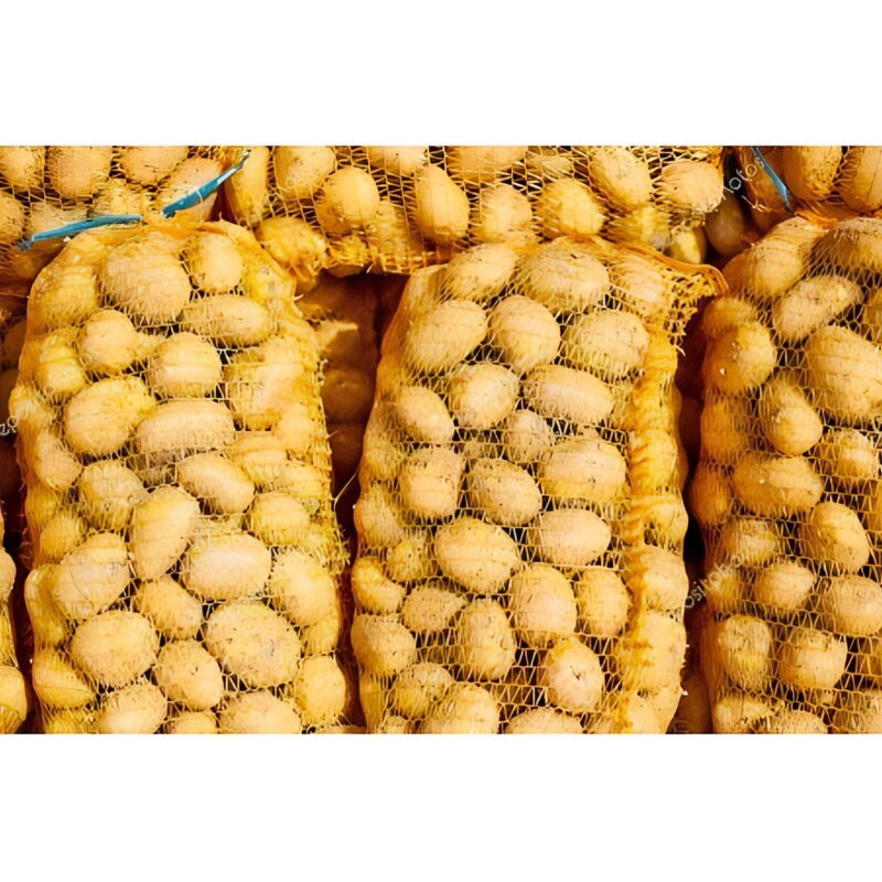 BAGS OF POTATOES AND ONIONS 40X70CM YELLOW