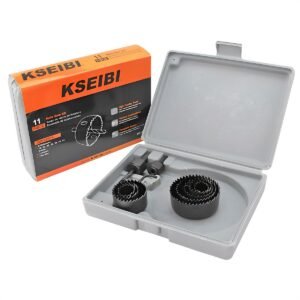CARBON STEEL HOLESAW SET 11PCS/19-64MM FOR WOOD & PVC