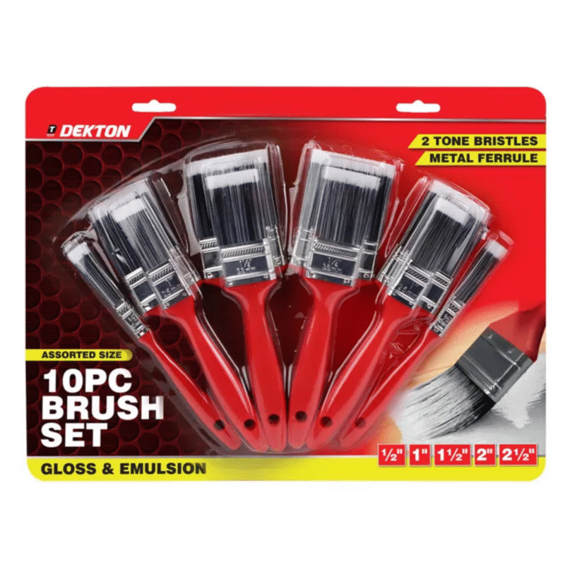 DEKTON 10 PC PAINT BRUSH SET - Image 2