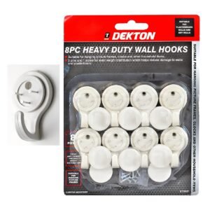 DEKTON 8 PC HEAVY DUTY WALL HOOK SET