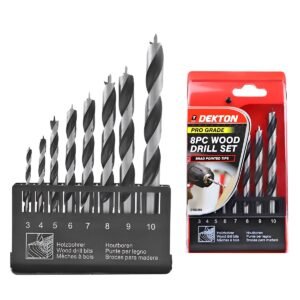 DEKTON 8PC PRO WOOD DRILL 2-10MM