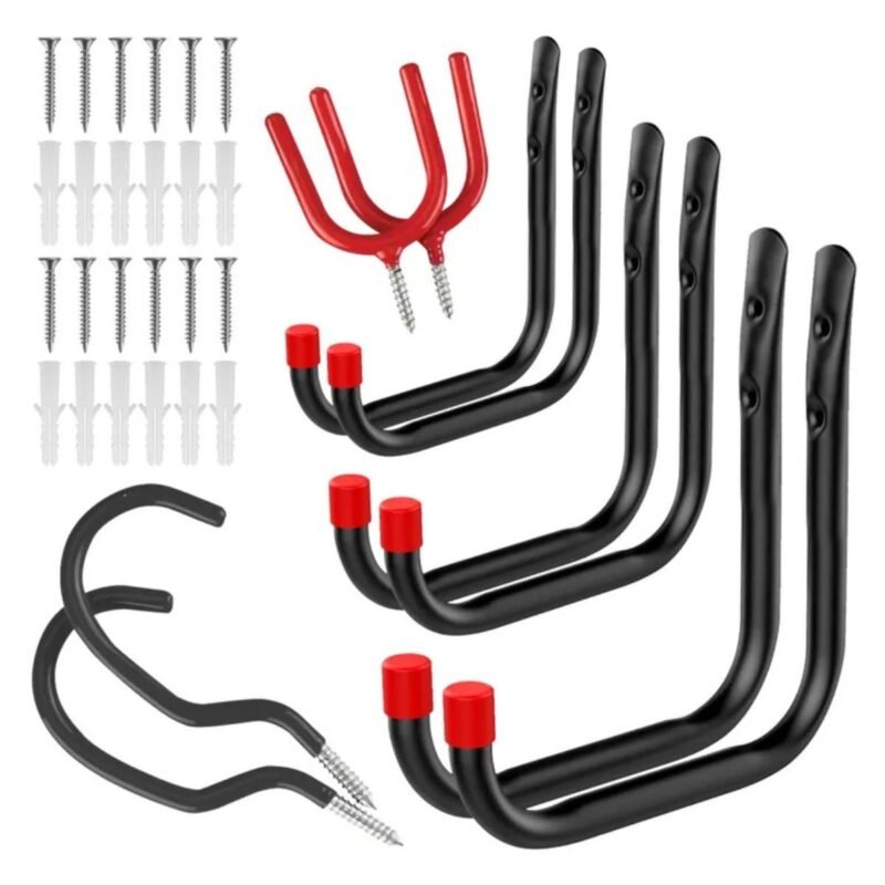 DEKTON10PC ASSORTED GARAGE HOOK SET - Image 2