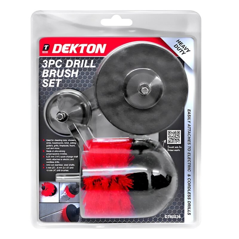 DRILL BRUSH SET 3PCS DEKTON - Image 2
