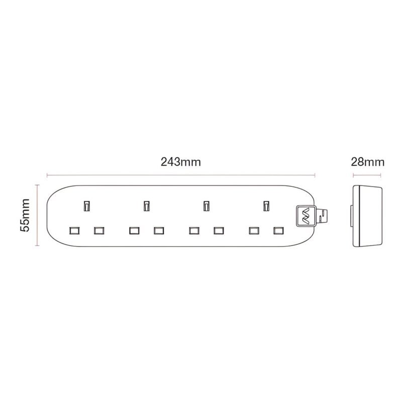 FOUR SOCKET EXTENSION 2M - Image 3