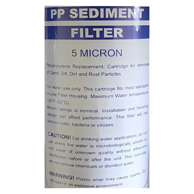 FILTER CARTR. 5 MICRON 25CM X 7CM - Image 2