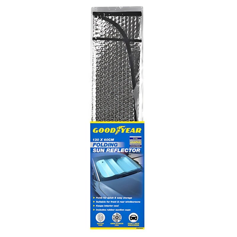 GOODYEAR FOLDING SUN REFLECTOR 130X60CM