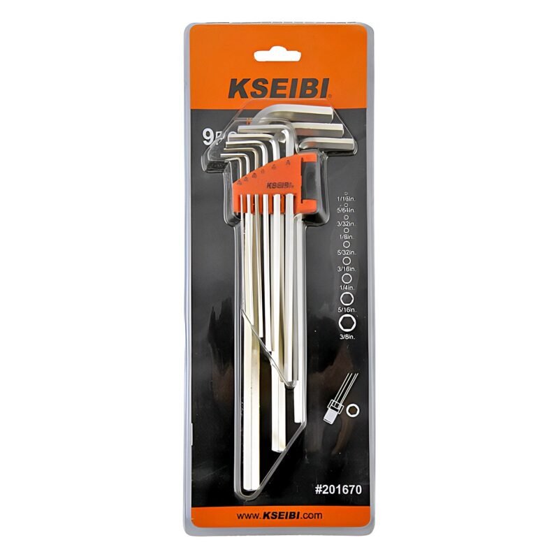 HEX KEY WHENCH SET EXTRA LONG 9PCS - Image 2