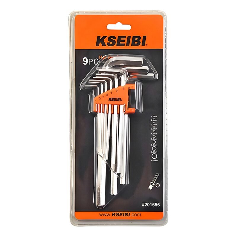 HEX KEY WRENCH SET 9PCS LONG - Image 2