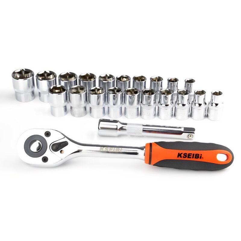 HEXAGON SOCKET SET 22PCS 10-19MM 1/2'' - Image 2