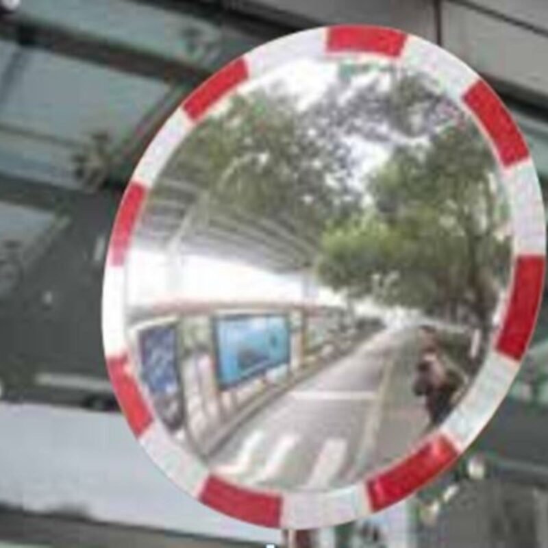 HI VIS ROUND SAFETY MIRROR 60CM - Image 2