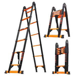 Kaokey Carbon Steel Professional Multifunctional Telescopic Ladder 2X6 steps