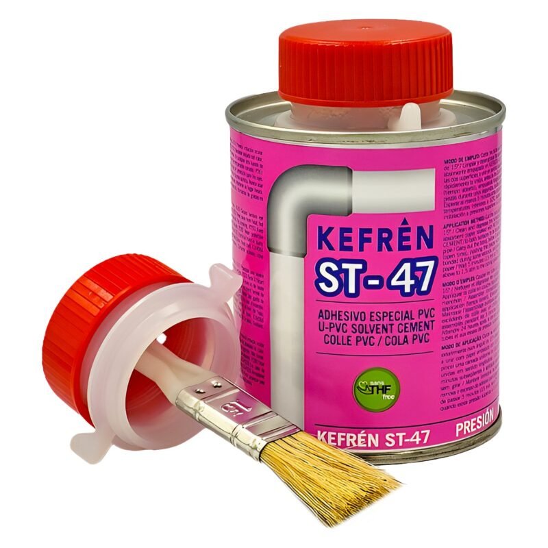 KEFRÉN PVC ST-47 U-PVC SOLVENT CEMENT - PRESSURE & DRAINAGE 1000ml - Image 2
