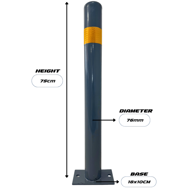 Metal Pole for Pavements 75cm