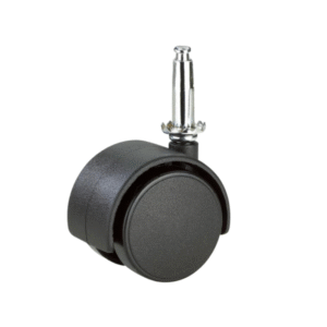 nylon twin wheel caster, friction ring type 50mm 30kgs