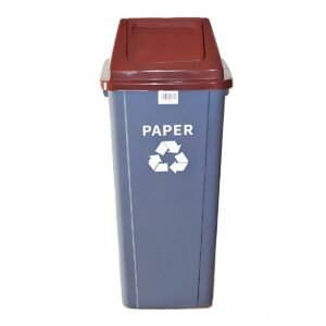 PLASTIC DUSBIN 90L BROWN