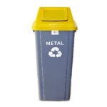 PLASTIC DUSBIN 90L YELLOW