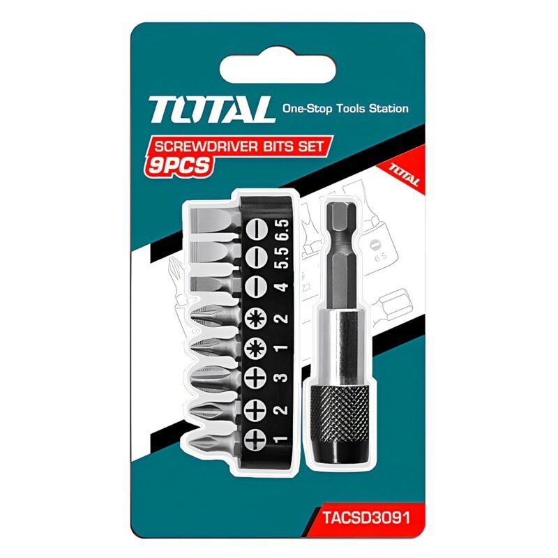 SCREWDRIVER BITS SET 9PCS