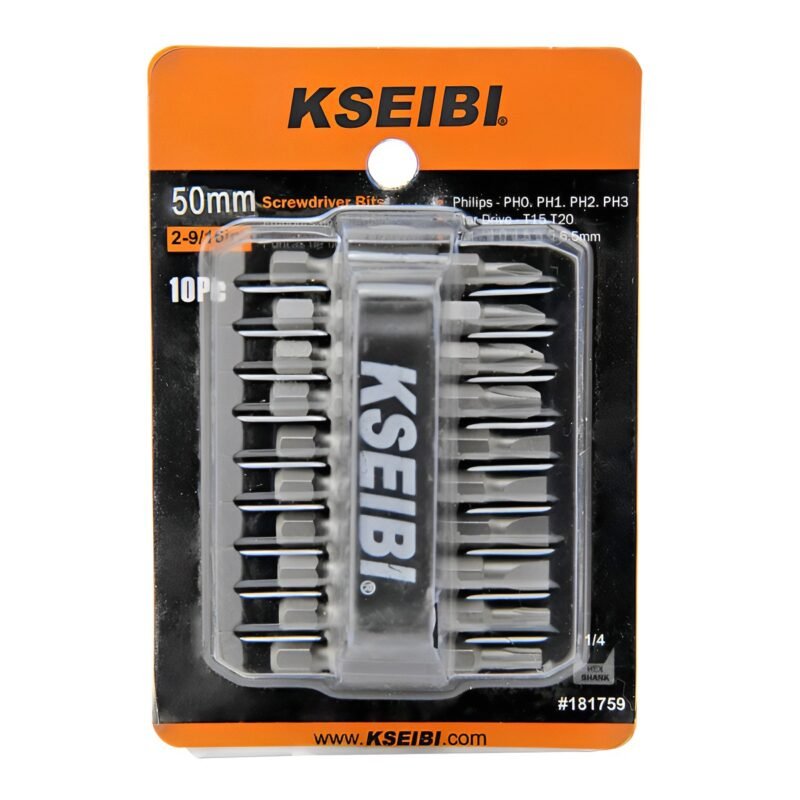 SINGLE AND SCREWDRIVER BIT SET 10PCS - Image 2