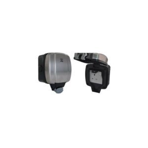SINGLE SWITCH 13A OUTDOOR  SOCKET BRUSHED STEEL