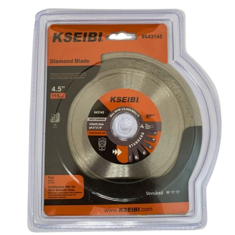 SINTERED DIAMOND DISCS, CONTINUOUS RIM 115X22.2MM