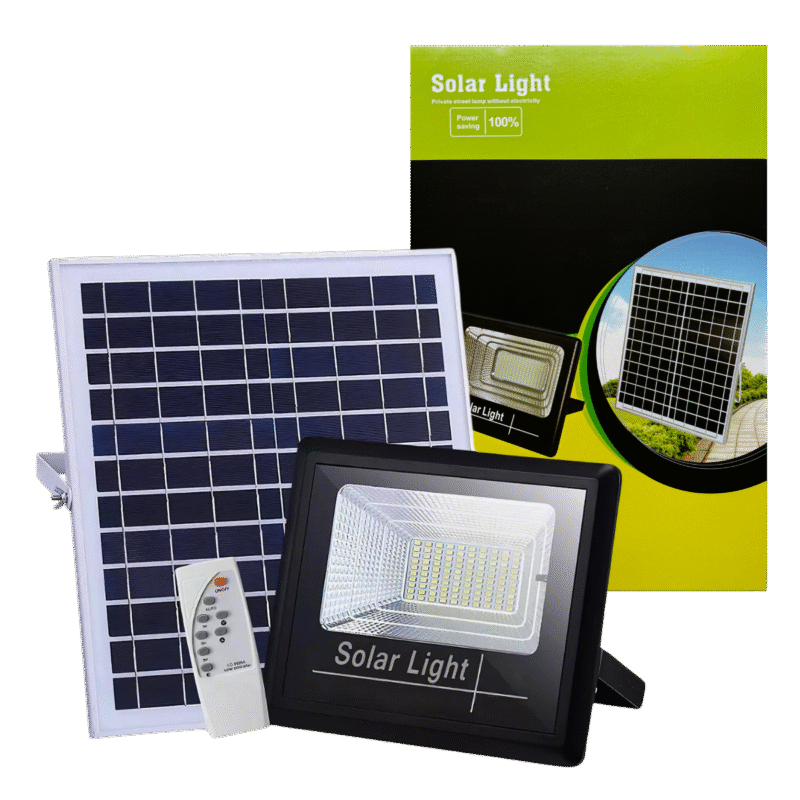 Solar Spotlight 100W Waterproof IP66 with Remote Control - Image 2