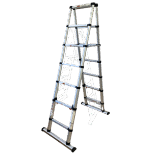 Telescopic Ladder Double 6+6 Steps