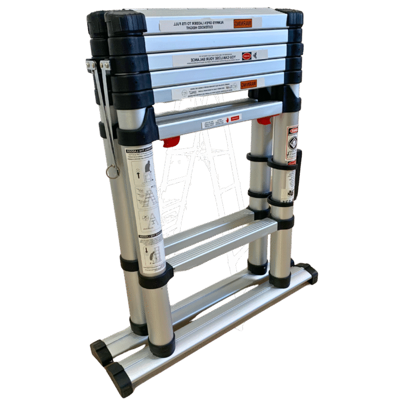 Telescopic Ladder Double 6+6 Steps - Image 5