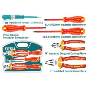 TOTAL 6pcs Insulated hand tools set 1000V