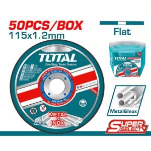 TOTAL ABRASIVE INOX - METAL CUTTING DISC 115 X 1.2MM SET 50PCS