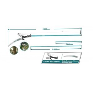 TOTAL EXTANDABLE POLE SAW AND PRUNER