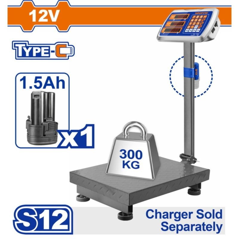 WADFOW Cordless scale 12V / 300Kg (WEC1303)