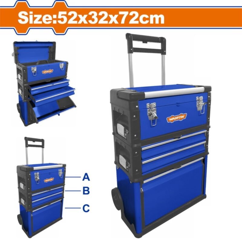 WADFOW Trolley style tool box 520 Χ 320 Χ 720mm (WTB6A72)