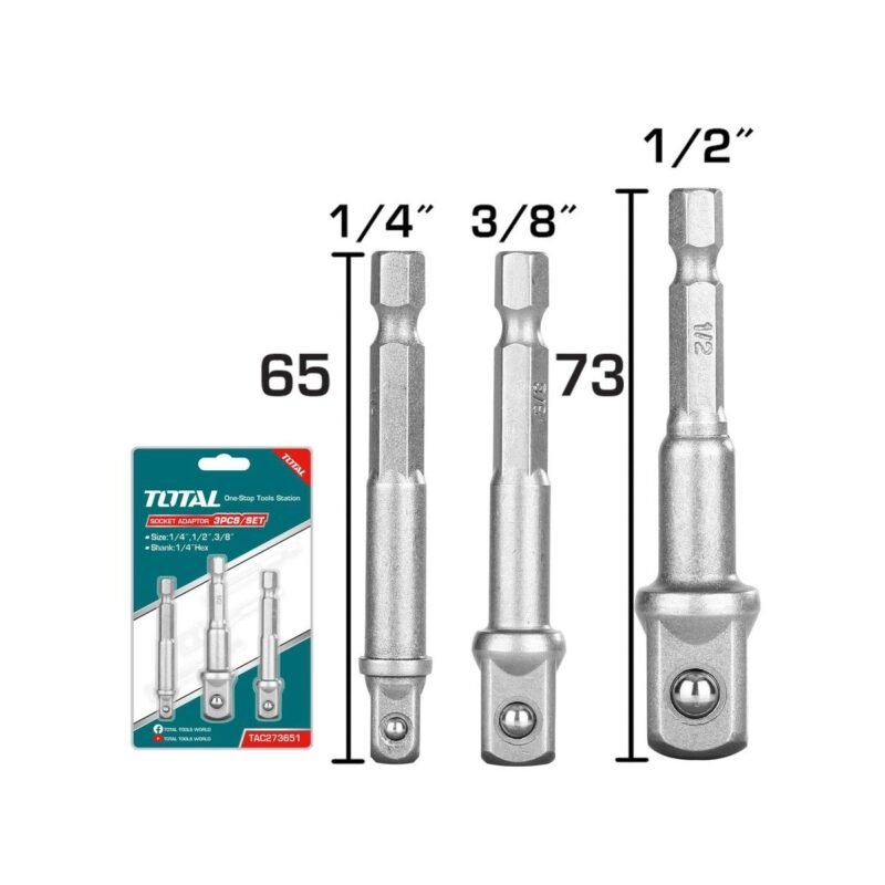 ΣΕΤ ΑΝΤΑΠΤΟΡΕΣ 1/4''-3/8''-1.2'' 3 ΤΕΜ