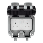BG Electrical Double Switched 13A Outdoor Socket, IP66 Rated