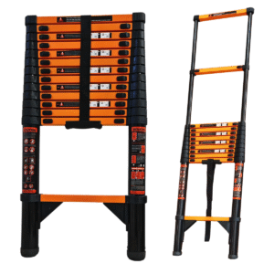 Kaokey Carbon Steel Professional Telescopic Ladder 12 steps - 4.7m
