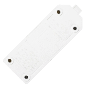 Masterplug Heavy Duty 13A 2-Gang Fused Rewireable Socket with Neon White