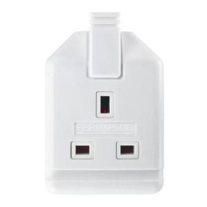 Masterplug Heavy Duty 13A 1-Gang Fused Rewireable Socket with Neon White