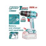 TOTAL ΕΠΑΓΓ. ΔΡΑΠ/ΒΙΔΟ ΚΡΟΥΣΤΙΚΟ ΜΠΑΤ. Li-ion 20V/96Nm BL Motor ΧΩΡΙΣ ΜΠΑΤ & ΦΟΡΤΙΣΤΗ (TIDLI209681)