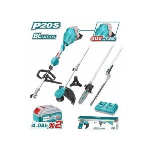 TOTAL ΕΠΑΓΓ. ΠΟΛΥΜΗΧΑΝΗΜΑ 4 σε 1 ΜΠΑΤ. Li-ion 2X20V(40V) / 4Ah / 2 ΜΠΑΤ. BL Motor (TSTLI2040386)