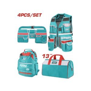 TOTAL ΣΕΤ ΤΣΑΝΤΕΣ + ΘΗΚΕΣ ΕΡΓΑΣΙΑΣ 4ΤΕΜ (TOS230908)