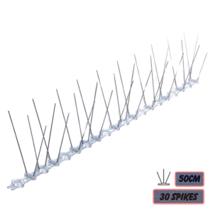 UV POLYCARBONATE BIRD SPIKE - 50CM / 3 ROWS / 30 SPIKES