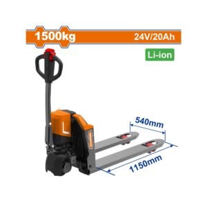 WADFOW ΗΛΕΚΤΡΙΚΟ ΠΑΛΕΤΟΦΟΡΟ 1.500Kg / Li-ion 24V-20Ah (WNHLR15)