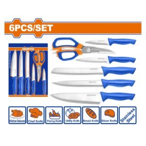 WADFOW ΣΕΤ ΨΑΛΙΔΙ + ΜΑΧΑΙΡΙΑ ΚΟΥΖΙΝΑΣ 6ΤΕΜ