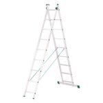 ALUMINIUM DOUBLE SIDED LADDER WITH SIDE ARMS EURO