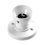 WHITE CEILING LAMPHOLDER B22