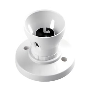 WHITE CEILING LAMPHOLDER B22