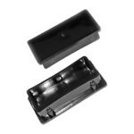 BLACK RUBBER RECTANGLE CAPS 50PCS