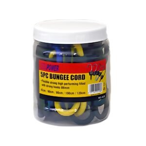 BUNGEE CORDS (FOR BICYCLES) 5PCS (45,60,80, 100,120 CM)